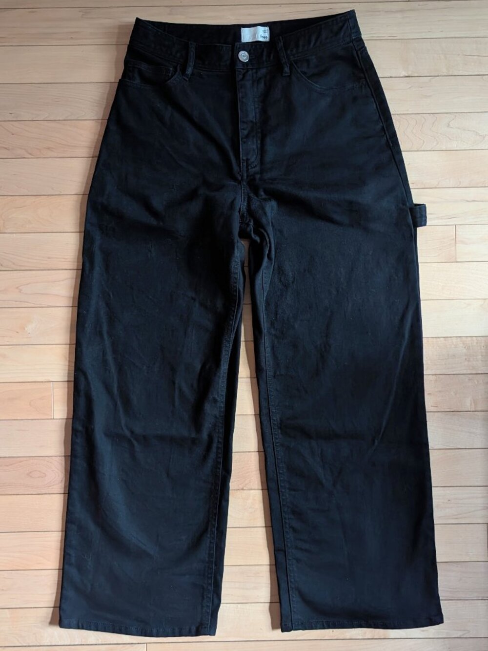 ARITZIA WILFRED FREE - High Rise Carpenter Pants - Cotton Utility Wide Leg - 2